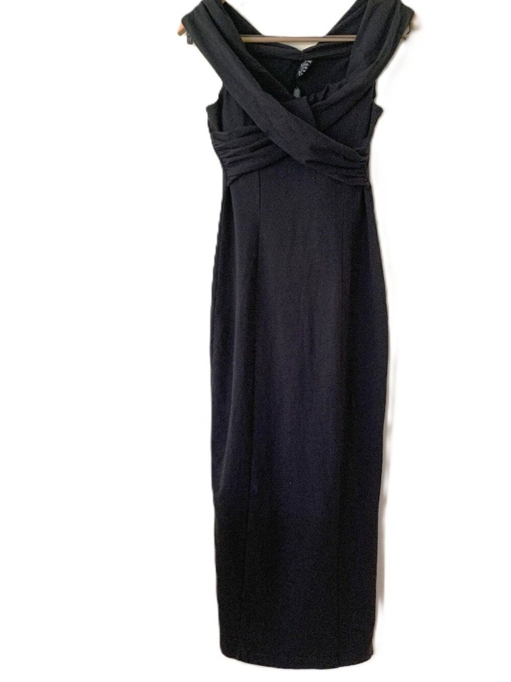 Boutique Europa Black Maxi Dress | Sleeveless Crisscross Bodice | Size 4